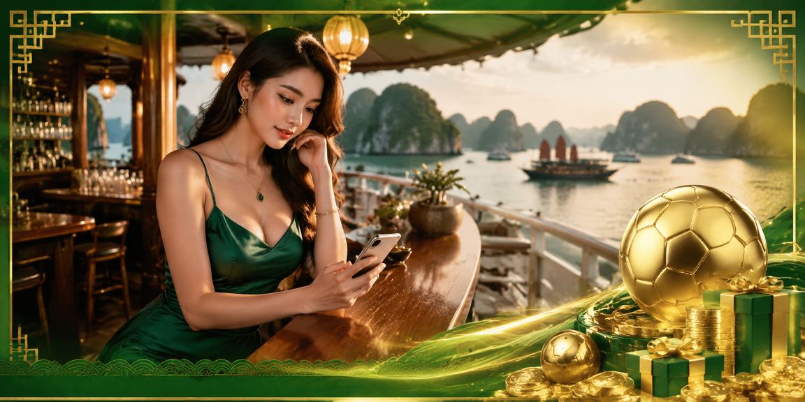 Người dùng Việt Nam thưởng thức cà phê tại vịnh Hạ Long trong khi đăng ký tài khoản cá cược trực tuyến
